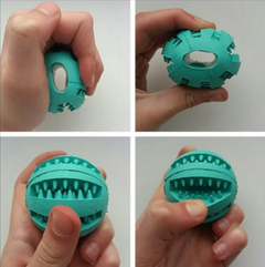 Balle interactive en caoutchouc pour chiens, distributeur lent