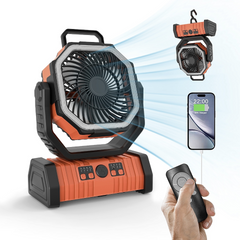 Banque d'alimentation extérieure pour appareils ménagers avec ventilateur de camping et lumière LED