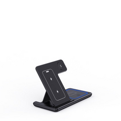 Station de charge pliable sans fil rapide LED 3 en 1