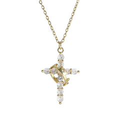 Collier Croix Couronne
