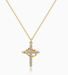 Collier Croix Couronne