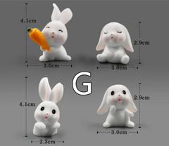 Figurines Mini Animaux en Résine – Décoration de Micro-Paysages DIY
