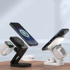 CHARGEUR SANS FIL PLIABLE 3 EN 1