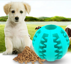 Balle interactive en caoutchouc pour chiens, distributeur lent