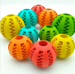 Balle interactive en caoutchouc pour chiens, distributeur lent