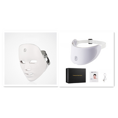 Masque facial de luminothérapie pour le rajeunissement de la peau