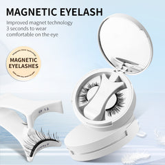 Ensemble de faux cils magnétiques avec applicateur