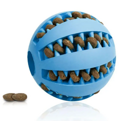 Balle interactive en caoutchouc pour chiens, distributeur lent