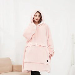 Couverture à capuche chauffante