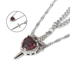 Collier Poignard Amour