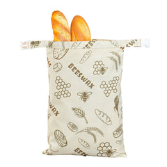 Sac à pain en coton et lin
